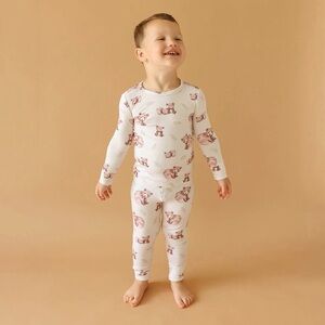 Posh Peanut Bamboo Long Sleeve Pajama Set - Bernard (Bear)